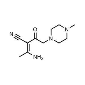 3-Amino-2-(2-(4-methylpiperazin-1-yl)acetyl)but-2-enenitrile|CS-0481990