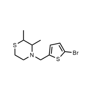 4-((5-Bromothiophen-2-yl)methyl)-2,3-dimethylthiomorpholine|CS-0482311