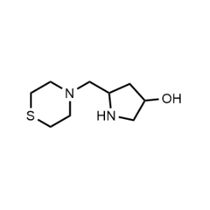 5-(Thiomorpholinomethyl)pyrrolidin-3-ol|CS-0482319
