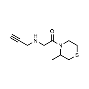 1-(3-Methylthiomorpholino)-2-(prop-2-yn-1-ylamino)ethan-1-one|CS-0482320