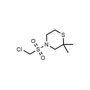 4-((Chloromethyl)sulfonyl)-2,2-dimethylthiomorpholine|CS-0482446