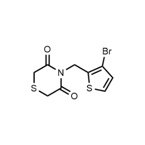 4-((3-Bromothiophen-2-yl)methyl)thiomorpholine-3,5-dione|CS-0482471