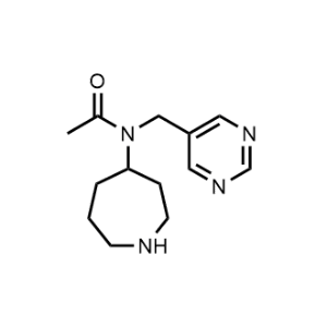 N-(azepan-4-yl)-N-(pyrimidin-5-ylmethyl)acetamide|CS-0482653