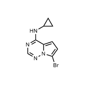 7-Bromo-N-cyclopropylpyrrolo[2,1-f][1,2,4]triazin-4-amine|CS-0483330