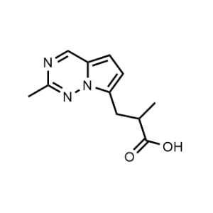 2-Methyl-3-(2-methylpyrrolo[2,1-f][1,2,4]triazin-7-yl)propanoic acid|CS-0483651