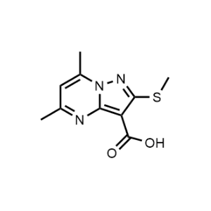 5,7-Dimethyl-2-(methylthio)pyrazolo[1,5-a]pyrimidine-3-carboxylic acid|CS-0484102