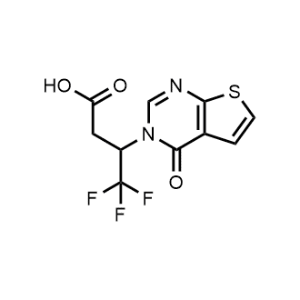 4,4,4-Trifluoro-3-(4-oxothieno[2,3-d]pyrimidin-3(4H)-yl)butanoic acid|CS-0484285
