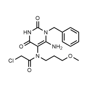 N-(6-amino-1-benzyl-2,4-dioxo-1,2,3,4-tetrahydropyrimidin-5-yl)-2-chloro-N-(3-methoxypropyl)acetamide|CS-0484318
