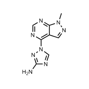 1-(1-Methyl-1H-pyrazolo[3,4-d]pyrimidin-4-yl)-1H-1,2,4-triazol-3-amine|CS-0484445
