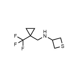 N-((1-(trifluoromethyl)cyclopropyl)methyl)thietan-3-amine|CS-0485222