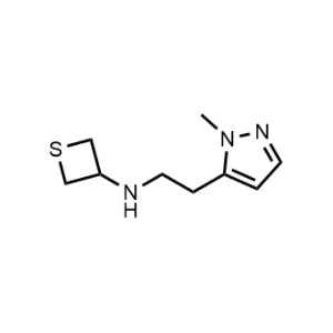 N-(2-(1-methyl-1H-pyrazol-5-yl)ethyl)thietan-3-amine|CS-0485228