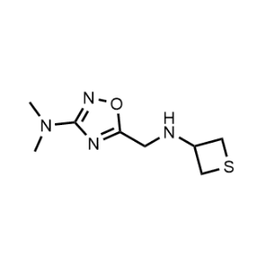 N,N-dimethyl-5-((thietan-3-ylamino)methyl)-1,2,4-oxadiazol-3-amine|CS-0485264