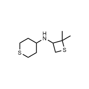 N-(2,2-dimethylthietan-3-yl)tetrahydro-2H-thiopyran-4-amine|CS-0485363