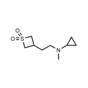 3-(2-(Cyclopropyl(methyl)amino)ethyl)thietane 1,1-dioxide|CS-0485467