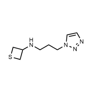 N-(3-(1H-1,2,3-triazol-1-yl)propyl)thietan-3-amine|CS-0485586