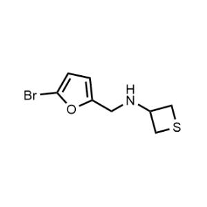 N-((5-bromofuran-2-yl)methyl)thietan-3-amine|CS-0485613
