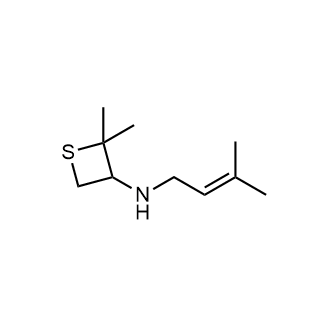 2,2-Dimethyl-N-(3-methylbut-2-en-1-yl)thietan-3-amine|CS-0485648