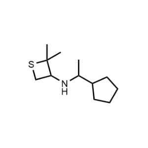 N-(1-cyclopentylethyl)-2,2-dimethylthietan-3-amine|CS-0485715