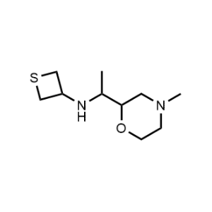 N-(1-(4-methylmorpholin-2-yl)ethyl)thietan-3-amine|CS-0485728