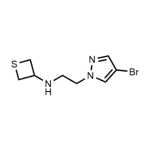 N-(2-(4-bromo-1H-pyrazol-1-yl)ethyl)thietan-3-amine|CS-0485746