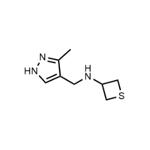 N-((3-methyl-1H-pyrazol-4-yl)methyl)thietan-3-amine|CS-0485797