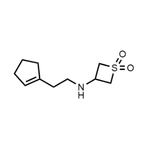 3-((2-(Cyclopent-1-en-1-yl)ethyl)amino)thietane 1,1-dioxide|CS-0485827