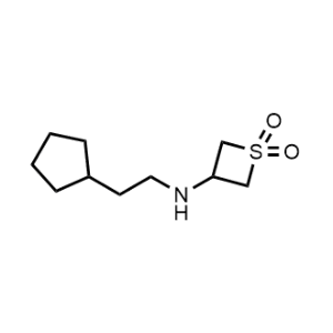 3-((2-Cyclopentylethyl)amino)thietane 1,1-dioxide|CS-0485828