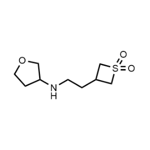 3-(2-((Tetrahydrofuran-3-yl)amino)ethyl)thietane 1,1-dioxide|CS-0485835