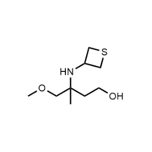4-Methoxy-3-methyl-3-(thietan-3-ylamino)butan-1-ol|CS-0485887