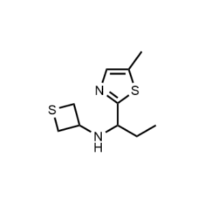 N-(1-(5-methylthiazol-2-yl)propyl)thietan-3-amine|CS-0485993