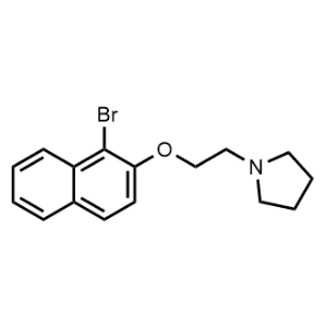1-(2-((1-Bromonaphthalen-2-yl)oxy)ethyl)pyrrolidine|CS-0486390