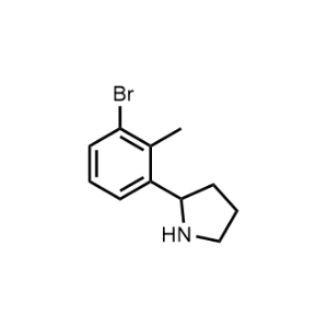 2-(3-Bromo-2-methylphenyl)pyrrolidine|CS-0486620