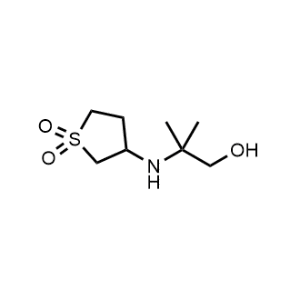 3-((1-Hydroxy-2-methylpropan-2-yl)amino)tetrahydrothiophene 1,1-dioxide|CS-0486831