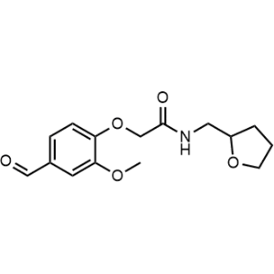 2-(4-Formyl-2-methoxyphenoxy)-N-((tetrahydrofuran-2-yl)methyl)acetamide|CS-0487035