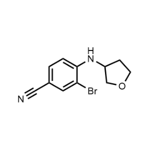 3-Bromo-4-((tetrahydrofuran-3-yl)amino)benzonitrile|CS-0487124