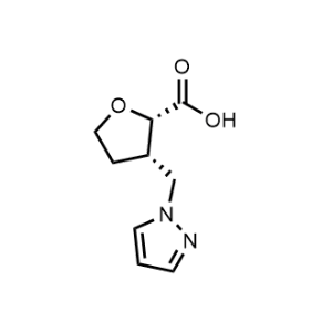 (2S,3S)-3-((1H-pyrazol-1-yl)methyl)tetrahydrofuran-2-carboxylic acid|CS-0487194