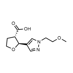 (2S,3S)-2-(1-(2-methoxyethyl)-1H-pyrazol-4-yl)tetrahydrofuran-3-carboxylic acid|CS-0487210