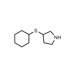 3-(Cyclohexylthio)pyrrolidine|CS-0487759