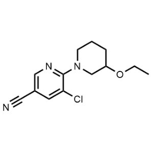 5-Chloro-6-(3-ethoxypiperidin-1-yl)nicotinonitrile|CS-0488008