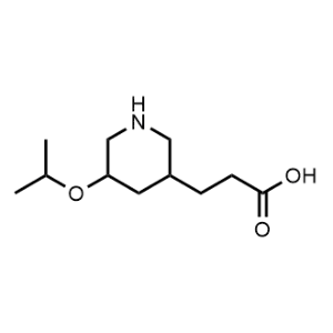 3-(5-Isopropoxypiperidin-3-yl)propanoic acid|CS-0488020