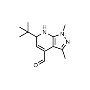 6-(Tert-butyl)-1,3-dimethyl-6,7-dihydro-1H-pyrazolo[3,4-b]pyridine-4-carbaldehyde|CS-0488578