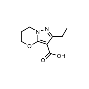 2-Ethyl-6,7-dihydro-5H-pyrazolo[5,1-b][1,3]oxazine-3-carboxylic acid|CS-0489156