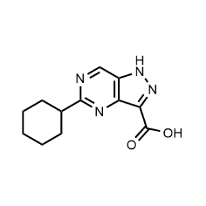 5-Cyclohexyl-1H-pyrazolo[4,3-d]pyrimidine-3-carboxylic acid|CS-0489475