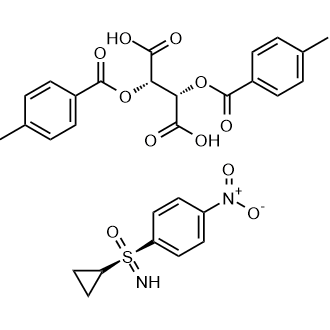 (R)-cyclopropyl(imino)(4-nitrophenyl)-lambda6-sulfanone (2S,3S)-2,3-bis((4-methylbenzoyl)oxy)succinate|CS-0489560