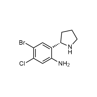 (S)-4-bromo-5-chloro-2-(pyrrolidin-2-yl)aniline|CS-0489805