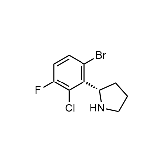 (S)-2-(6-bromo-2-chloro-3-fluorophenyl)pyrrolidine|CS-0490108