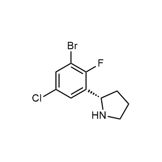 (S)-2-(3-bromo-5-chloro-2-fluorophenyl)pyrrolidine|CS-0490109