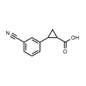 2-(3-Cyanophenyl)cyclopropane-1-carboxylic acid|CS-0490698