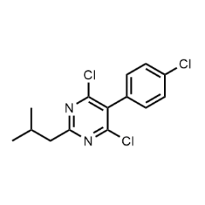 4,6-Dichloro-5-(4-chlorophenyl)-2-isobutylpyrimidine|CS-0490719