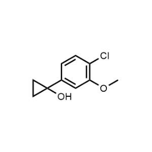 1-(4-Chloro-3-methoxyphenyl)cyclopropan-1-ol|CS-0490775